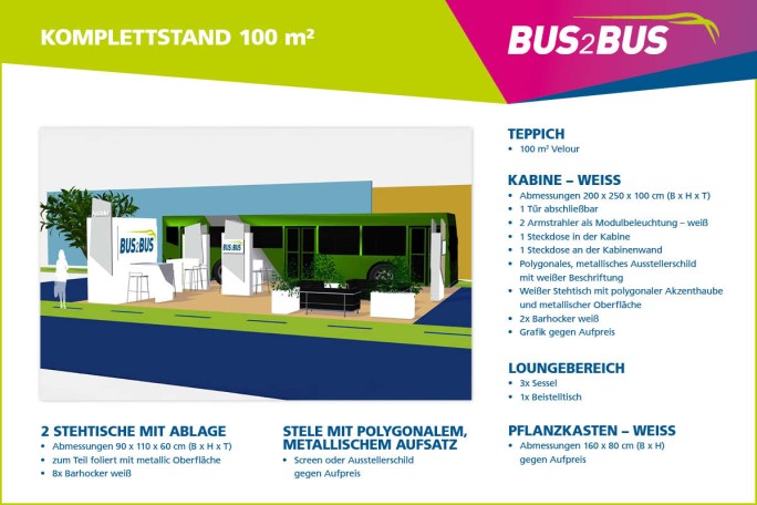 Komplettstand 100m²