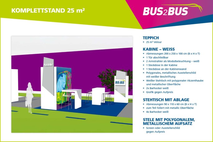 Komplettstand 25m² 