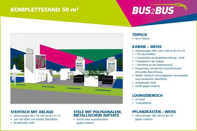 Komplettstand 50m²